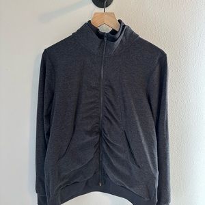 XL Zella zip up sweatshirt, charcoal gray.
